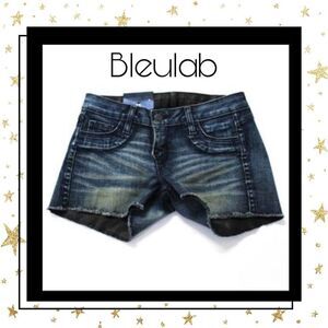 Bleulab Denim Coated Reversible Denim Shorts Sz 23